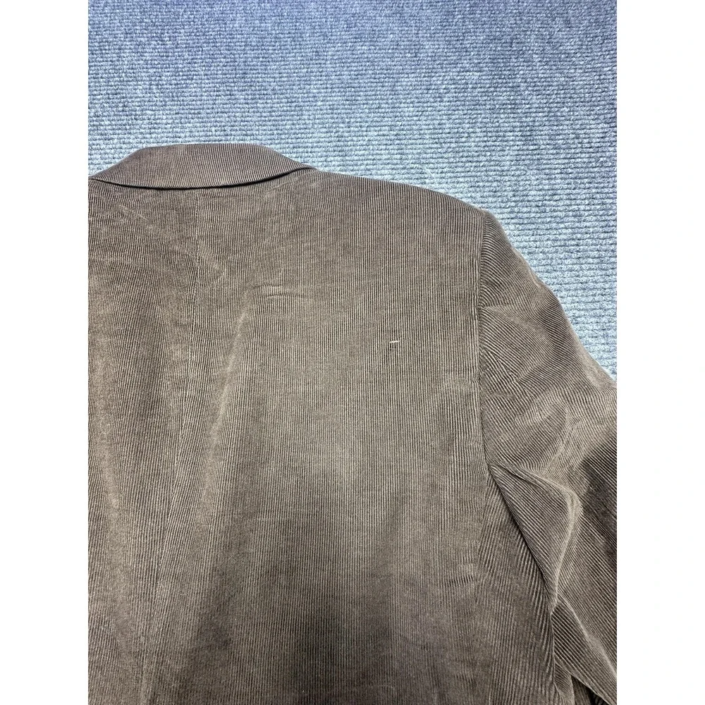 Stafford Blazer Mens 44‎ Long Brown Corduroy Sport Coat Classic Fit 2 Button